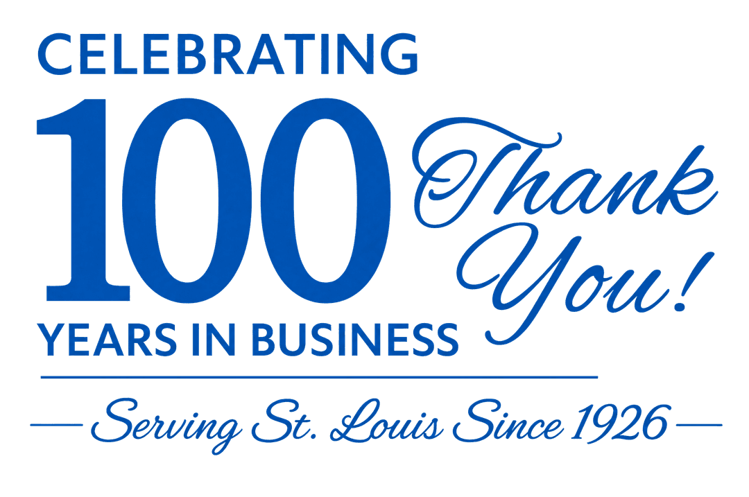 Celebrating 100 Years in Business - Serving St. Louis Since 1926